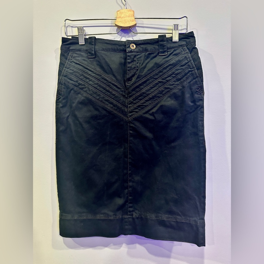 Sportmax Black Denim pencil skirt
